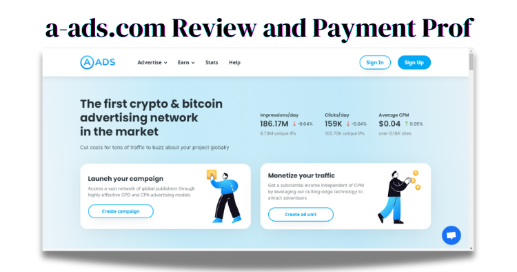 a-ads.com Review 2024 and latest payment proof